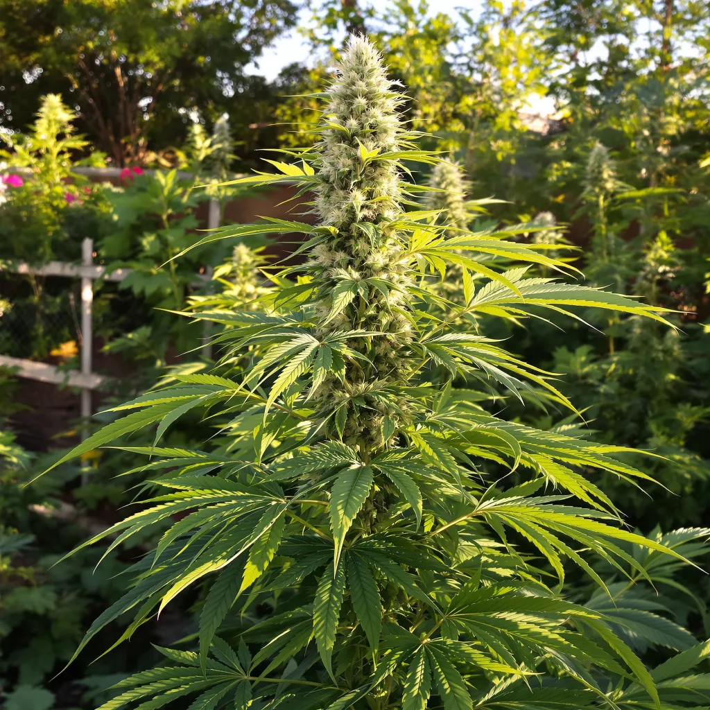 Sour Cream 17% indica / 83% sativa — fleur avec trichomes visibles