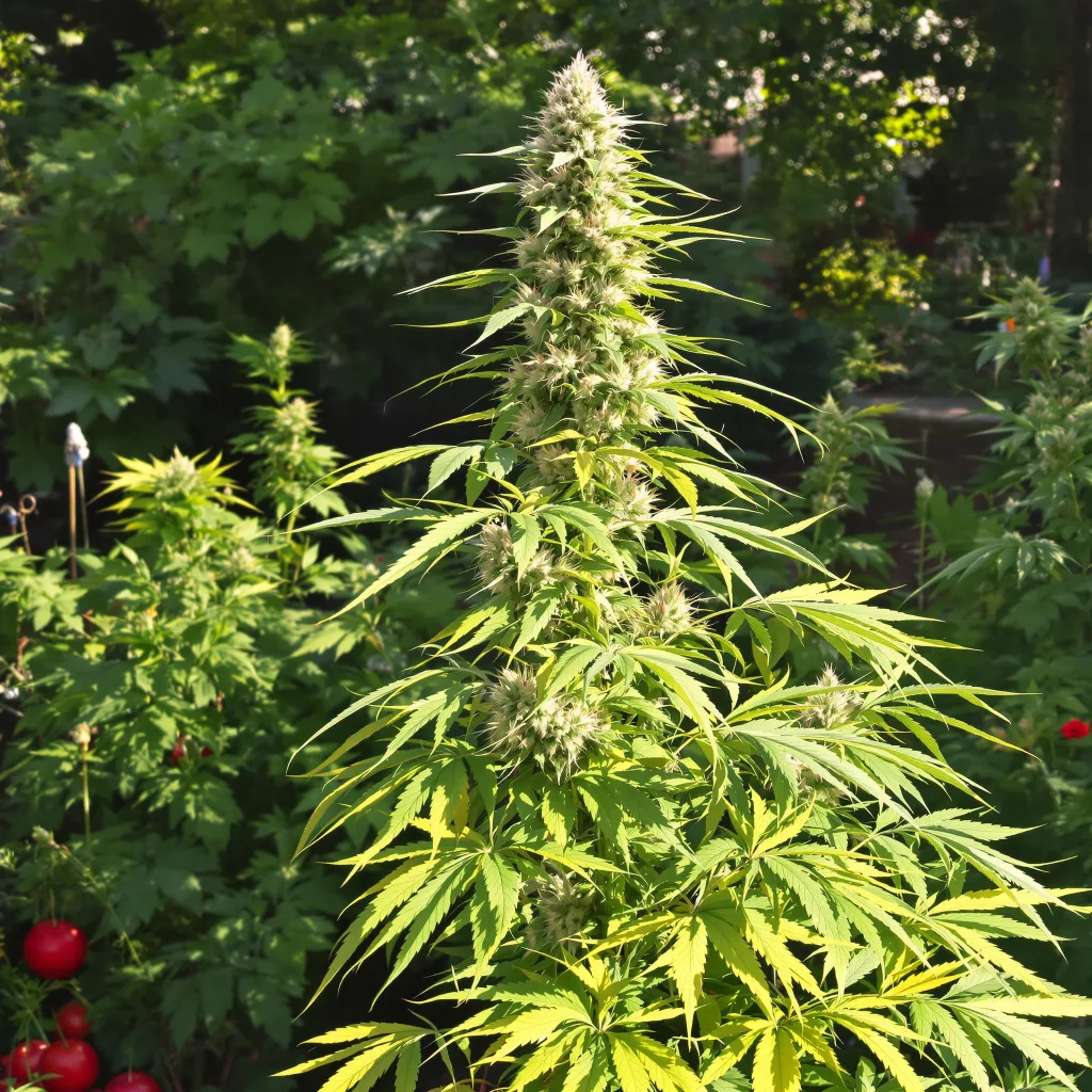 Sour Dream 12% indica / 88% sativa — fleur avec trichomes visibles