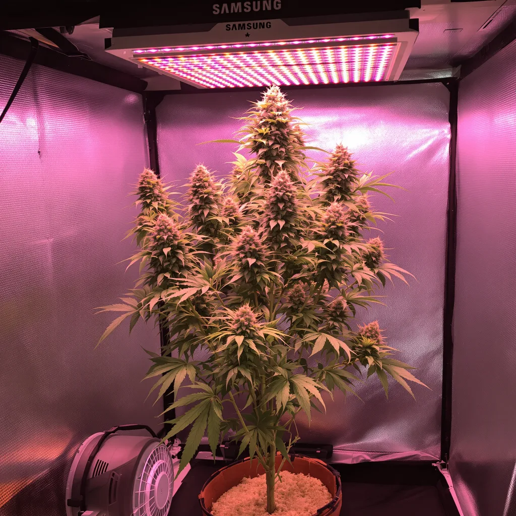 Plante de cannabis Sour Dubble en floraison — 60-100 cm autofloraison