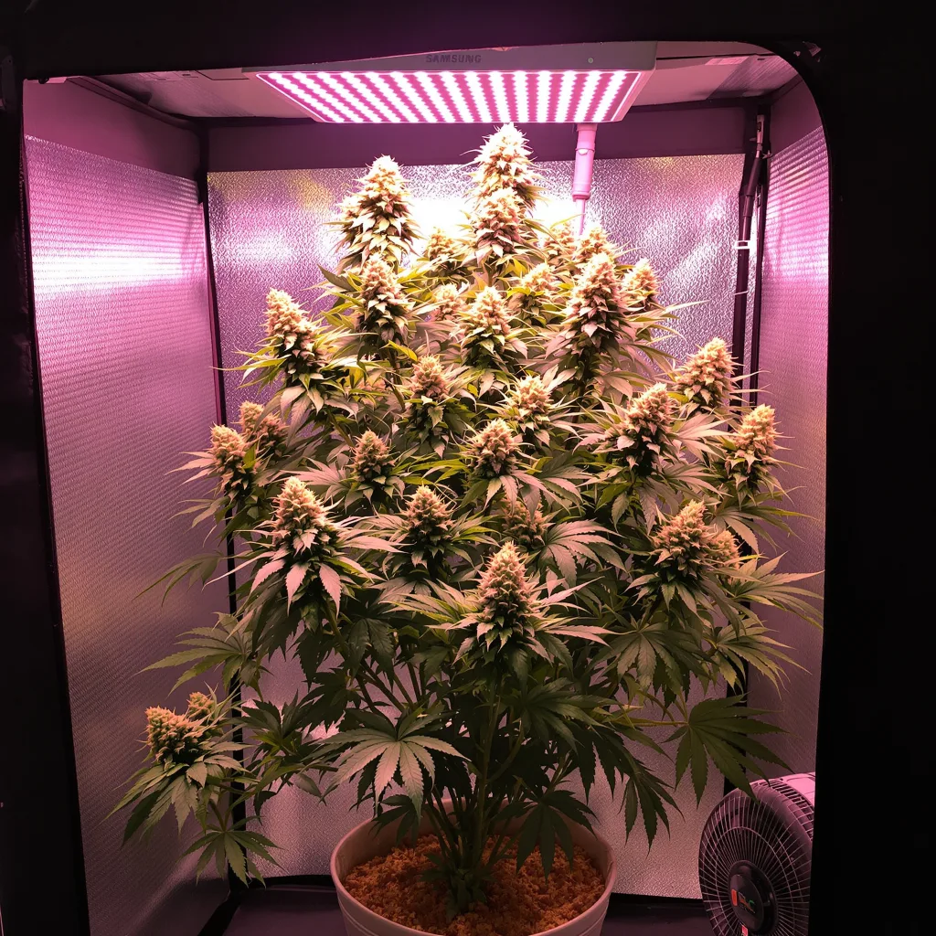 Plante de cannabis Sour Dubble en floraison — 120-180 cm féminisée