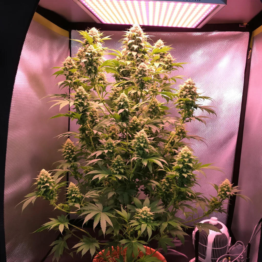 Plante de cannabis Sour Kush en floraison — 60-100 cm autofloraison