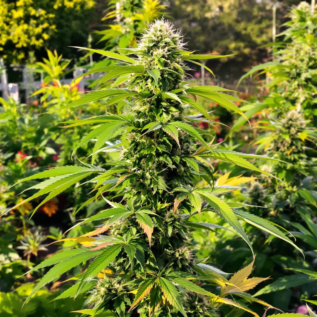 Sour Tsunami 40% indica / 60% sativa — fleur avec trichomes visibles