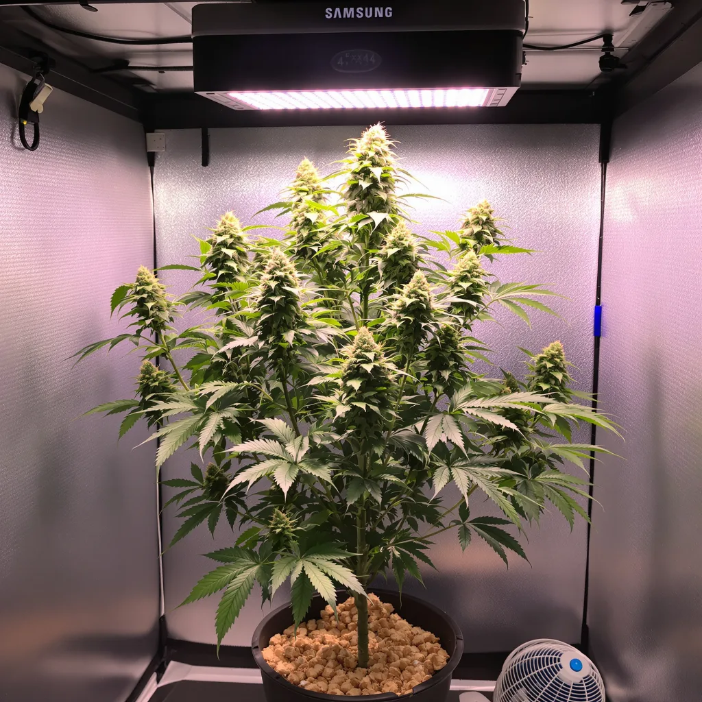 Plante de cannabis Space Dawg en floraison — 90-130 cm féminisée