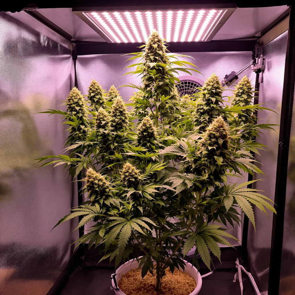 Plante de cannabis Space Queen en floraison — 120-180 cm féminisée