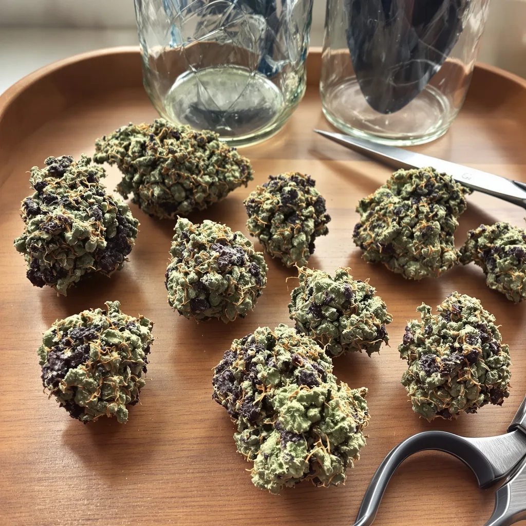 Special Kush #1 88% indica / 12% sativa — fleur avec trichomes visibles