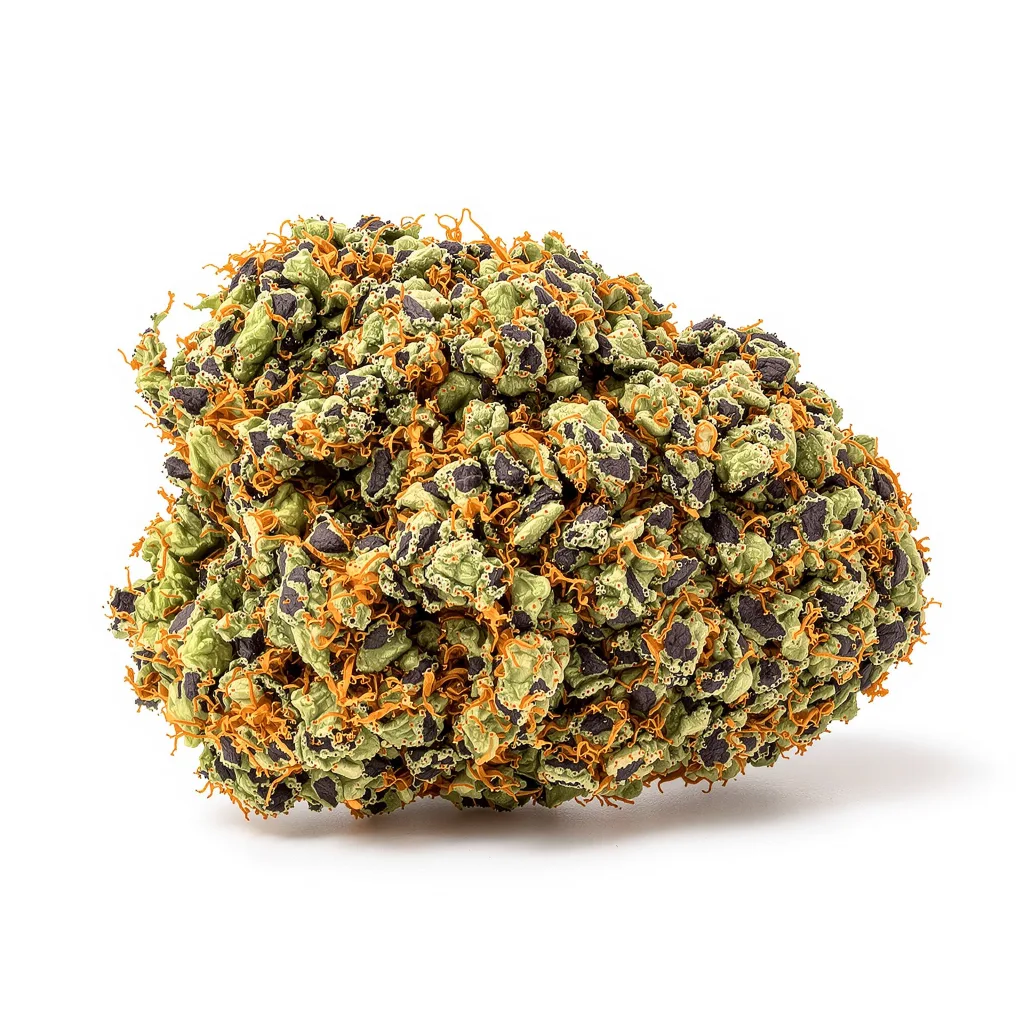 Special Kush #1 88% indica / 12% sativa — fleur avec trichomes visibles