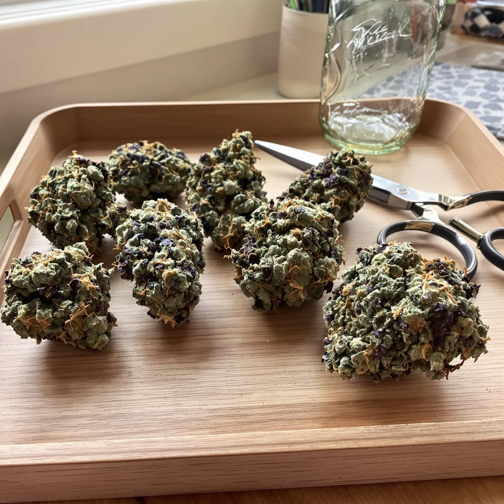 Special Kush #1 88% indica / 12% sativa — fleur avec trichomes visibles
