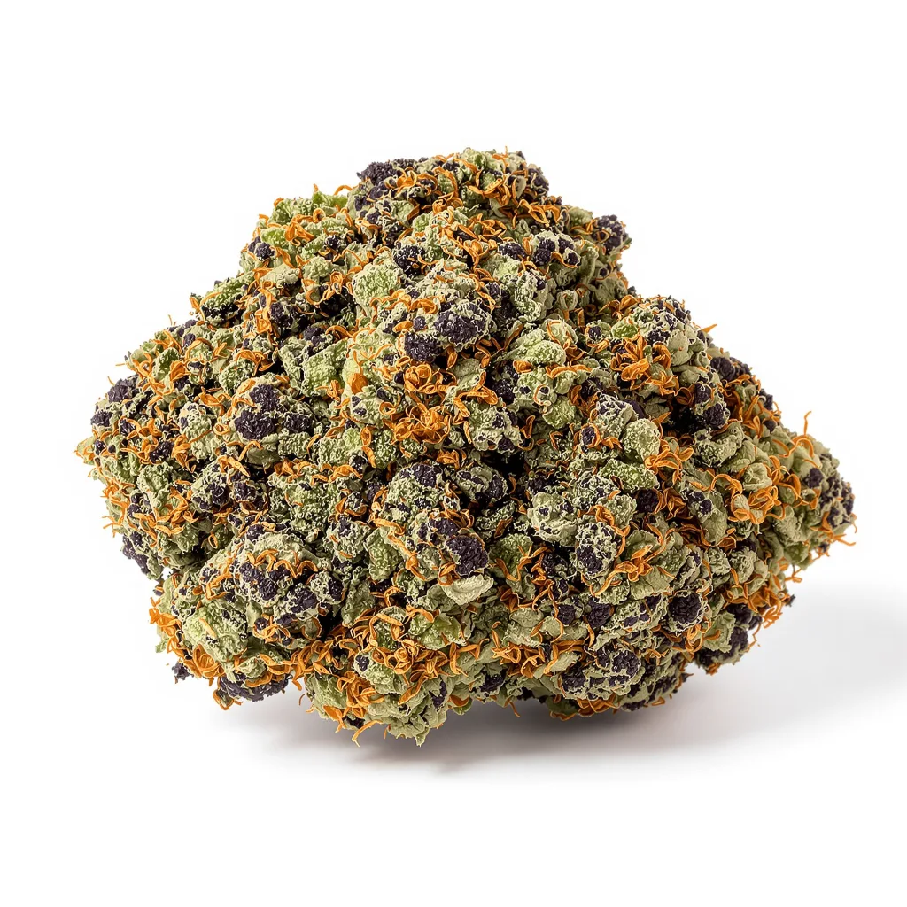 Special Kush #1 88% indica / 12% sativa — fleur avec trichomes visibles