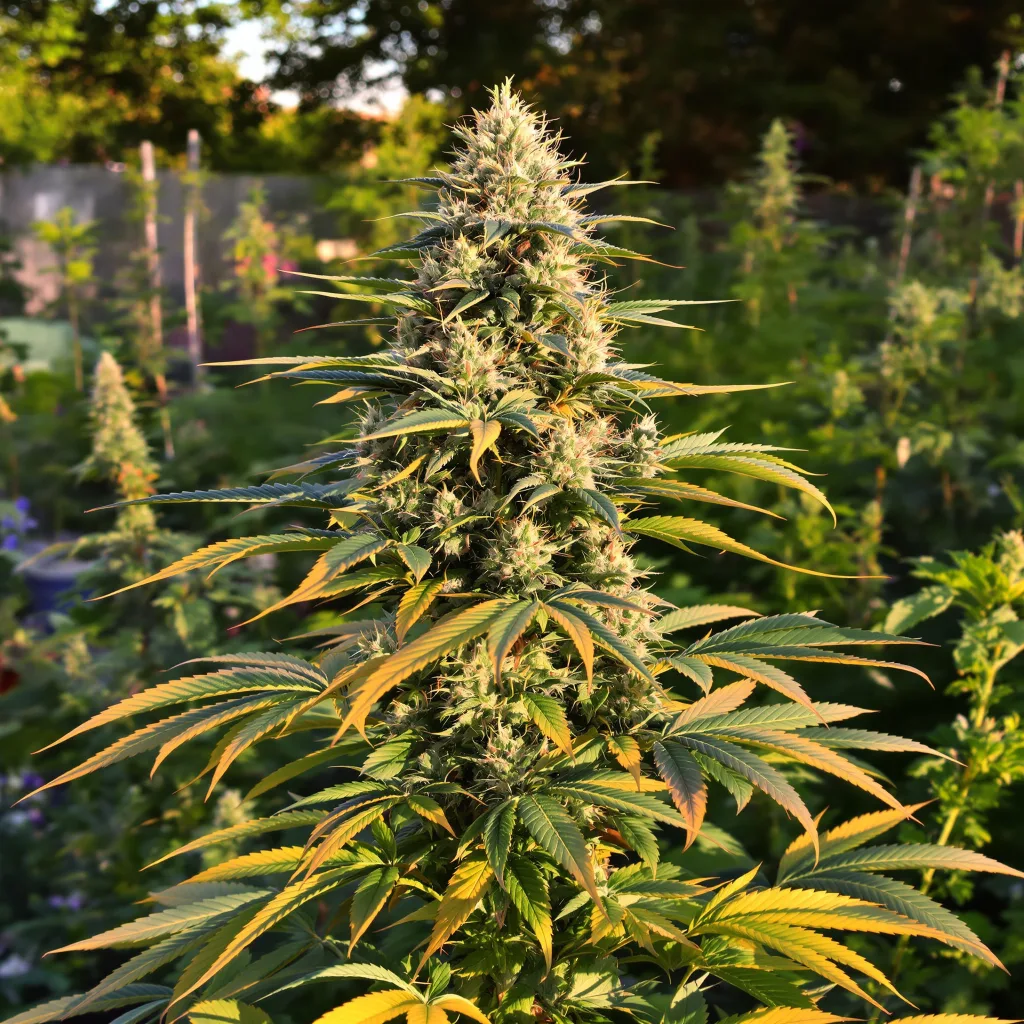 Special Queen 45% indica / 55% sativa — fleur avec trichomes visibles