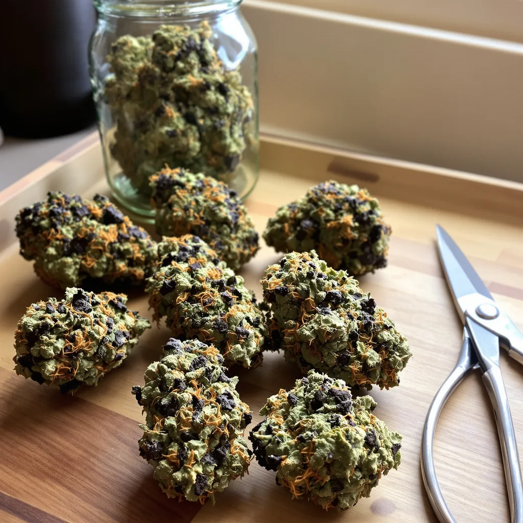 StarBud 76% indica / 24% sativa — fleur avec trichomes visibles