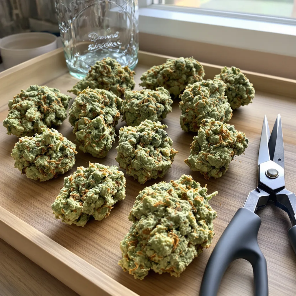 Stephen Hawking Kush CBD 49% indica / 51% sativa — fleur avec trichomes visibles