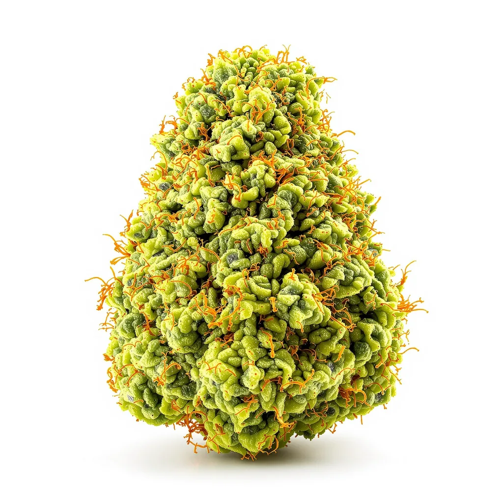 Steve's Dream Queen 20% indica / 80% sativa — fleur avec trichomes visibles