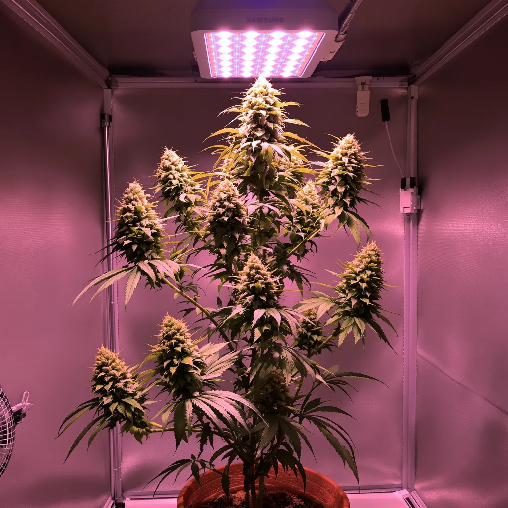 Plante de cannabis Sticky Dickie en floraison — 120-180 cm féminisée
