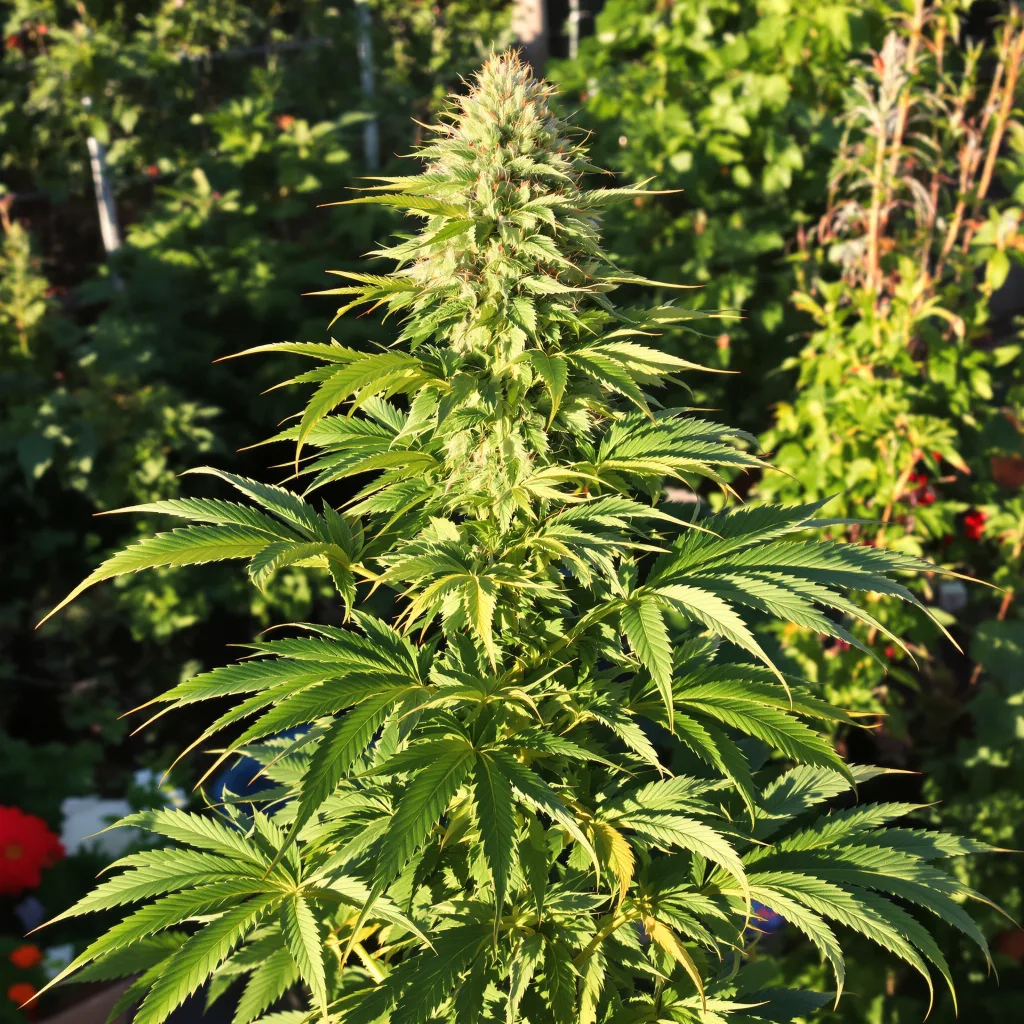 Stinking Rich 80% indica / 20% sativa — fleur avec trichomes visibles