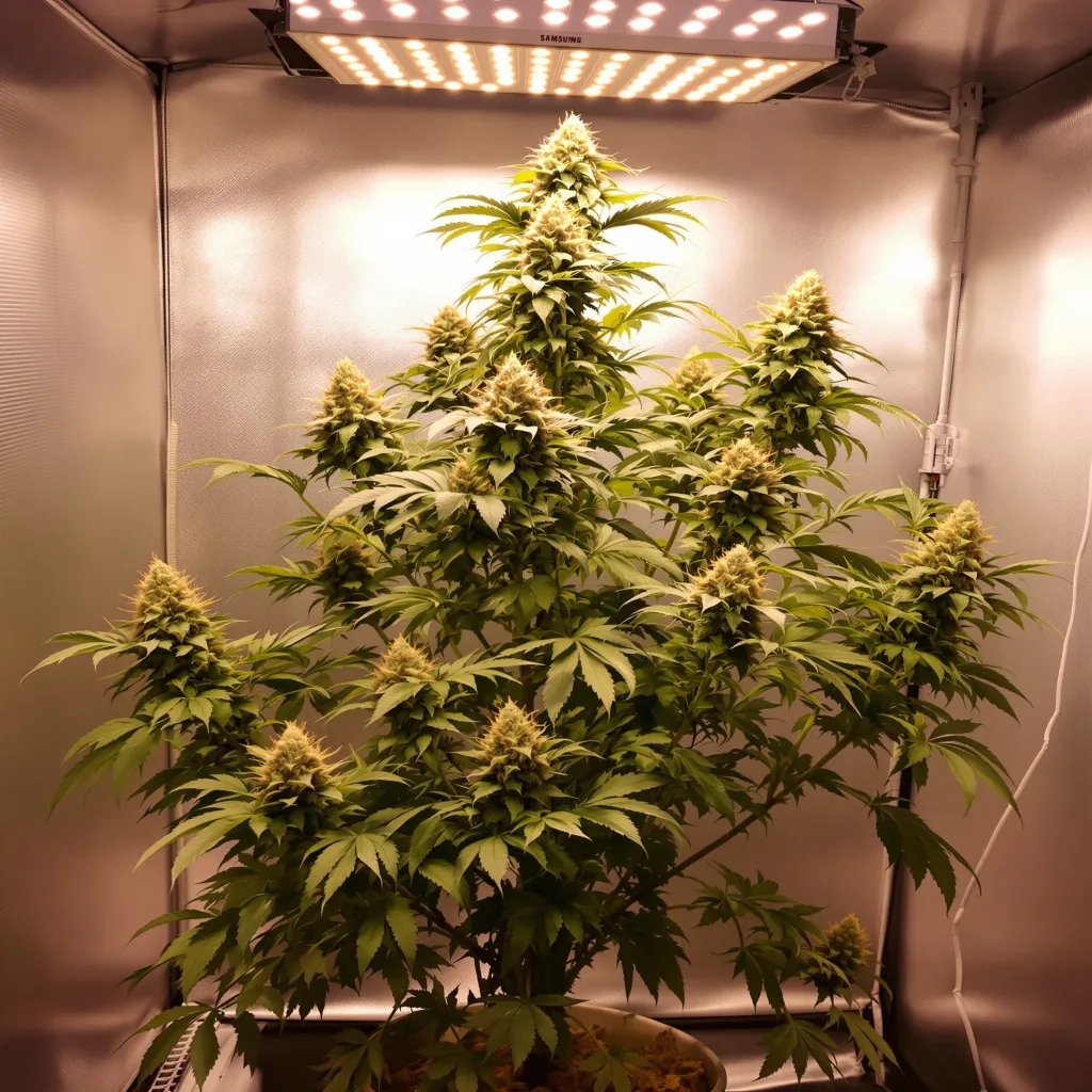 Plante de cannabis Strawberry Cheese en floraison — 60-100 cm autofloraison