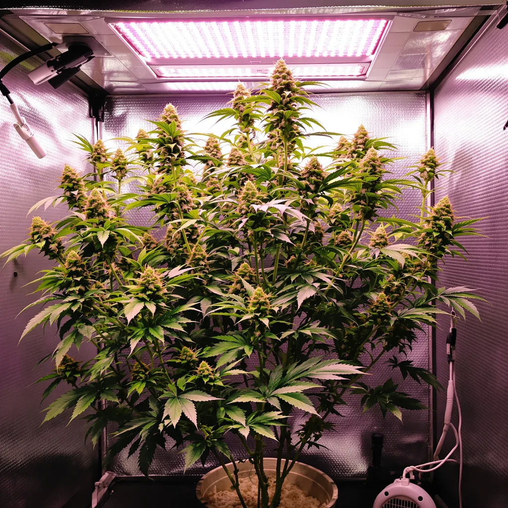 Plante de cannabis Strawberry Cheese en floraison — 120-180 cm féminisée