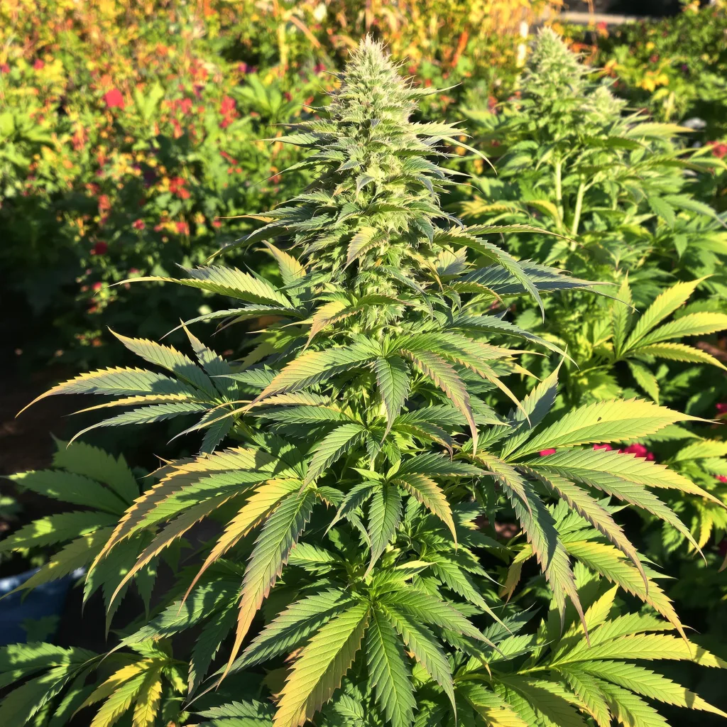 Strawberry Cheesecake 70% indica / 30% sativa — fleur avec trichomes visibles