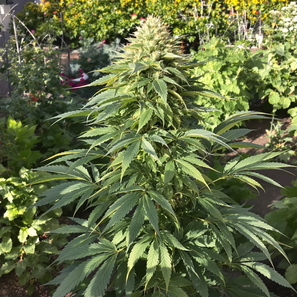 Strawberry Cheesecake 70% indica / 30% sativa — fleur avec trichomes visibles