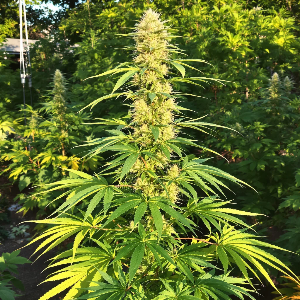 Strawberry Cough 11% indica / 89% sativa — fleur avec trichomes visibles