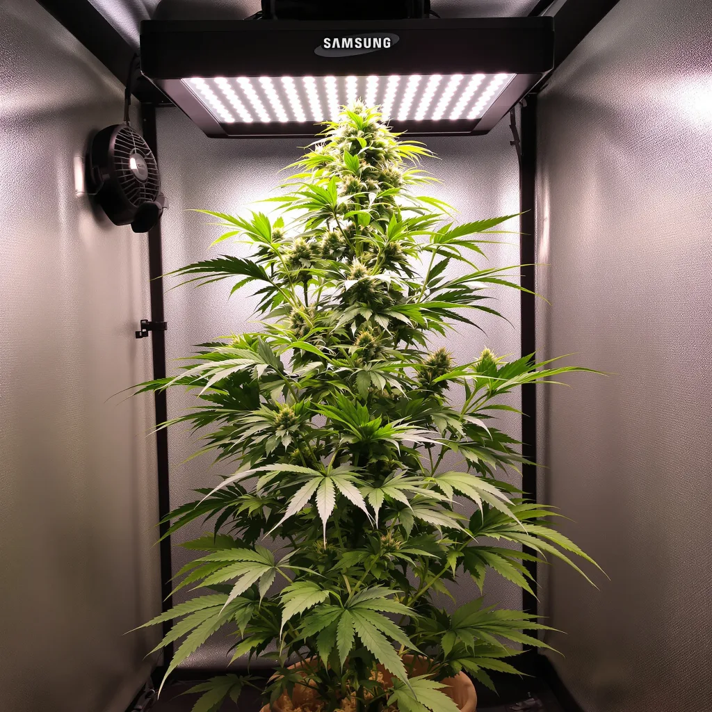 Plante de cannabis Strawberry en floraison — 150-200 cm féminisée