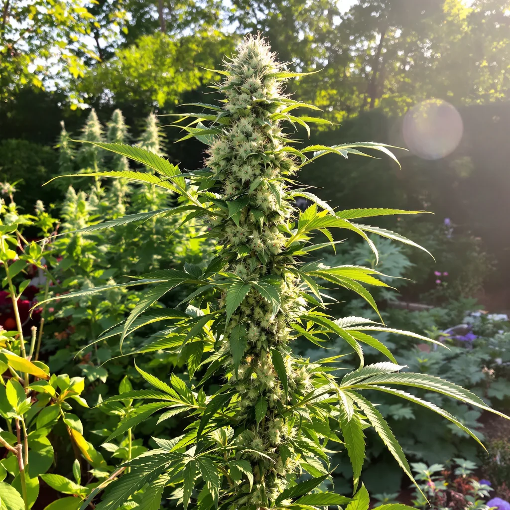 Strawberry Gary 38% indica / 62% sativa — fleur avec trichomes visibles