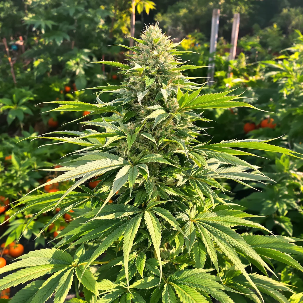 Strawberry Gorilla 70% indica / 30% sativa — fleur avec trichomes visibles