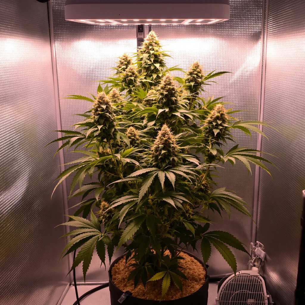 Plante de cannabis Strawberry Kush en floraison — 90-130 cm féminisée