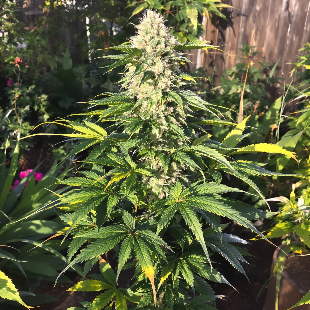 Strawberry Kush 78% indica / 22% sativa — fleur avec trichomes visibles