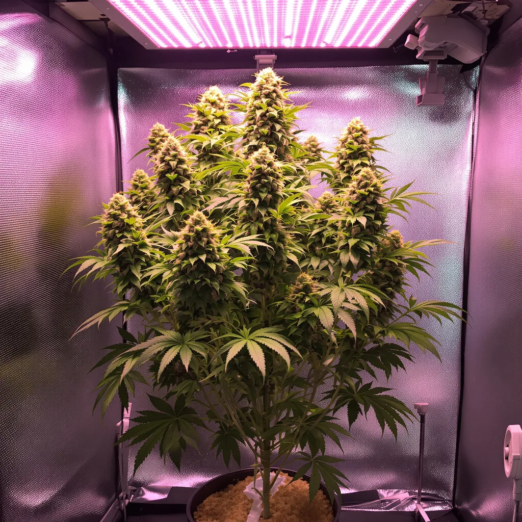 Plante de cannabis Strawberry Lemonade en floraison — 120-180 cm féminisée