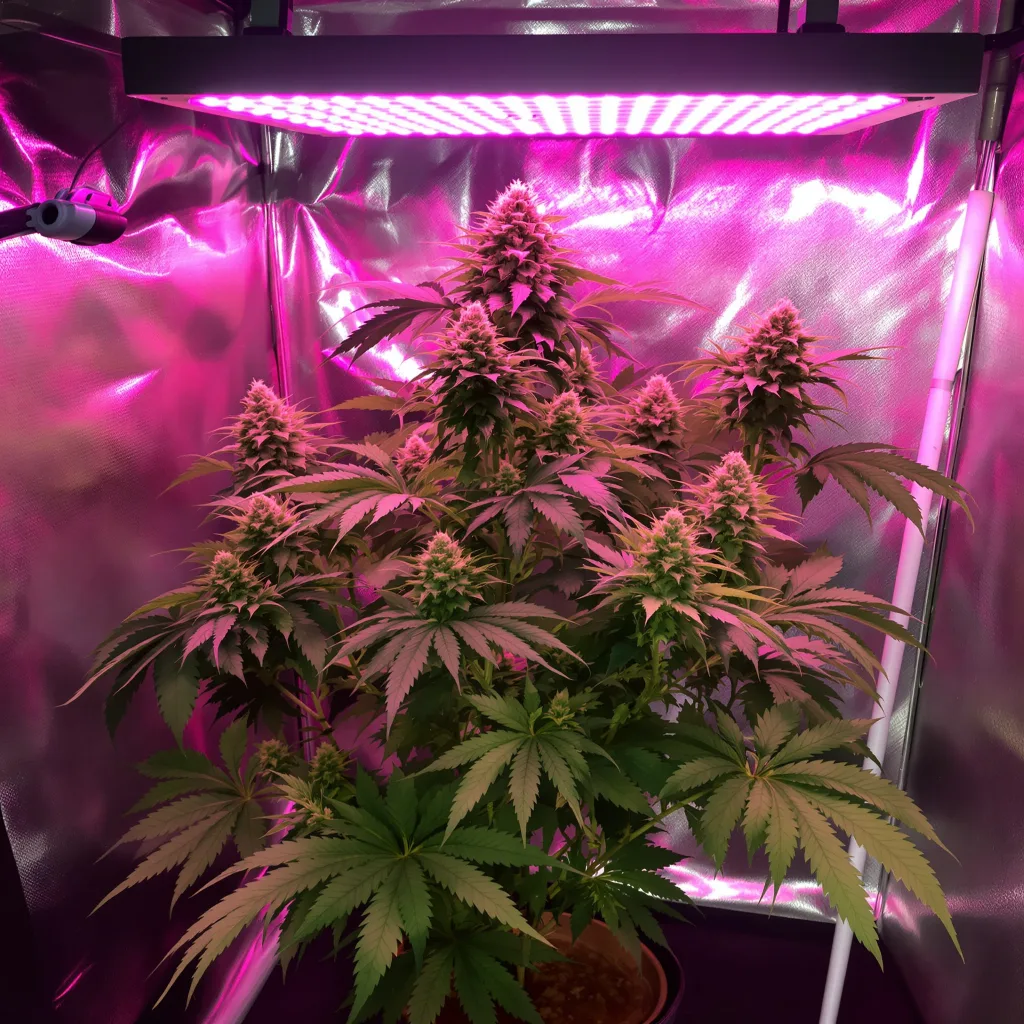 Plante de cannabis Sugar Black Rose en floraison — 90-130 cm féminisée