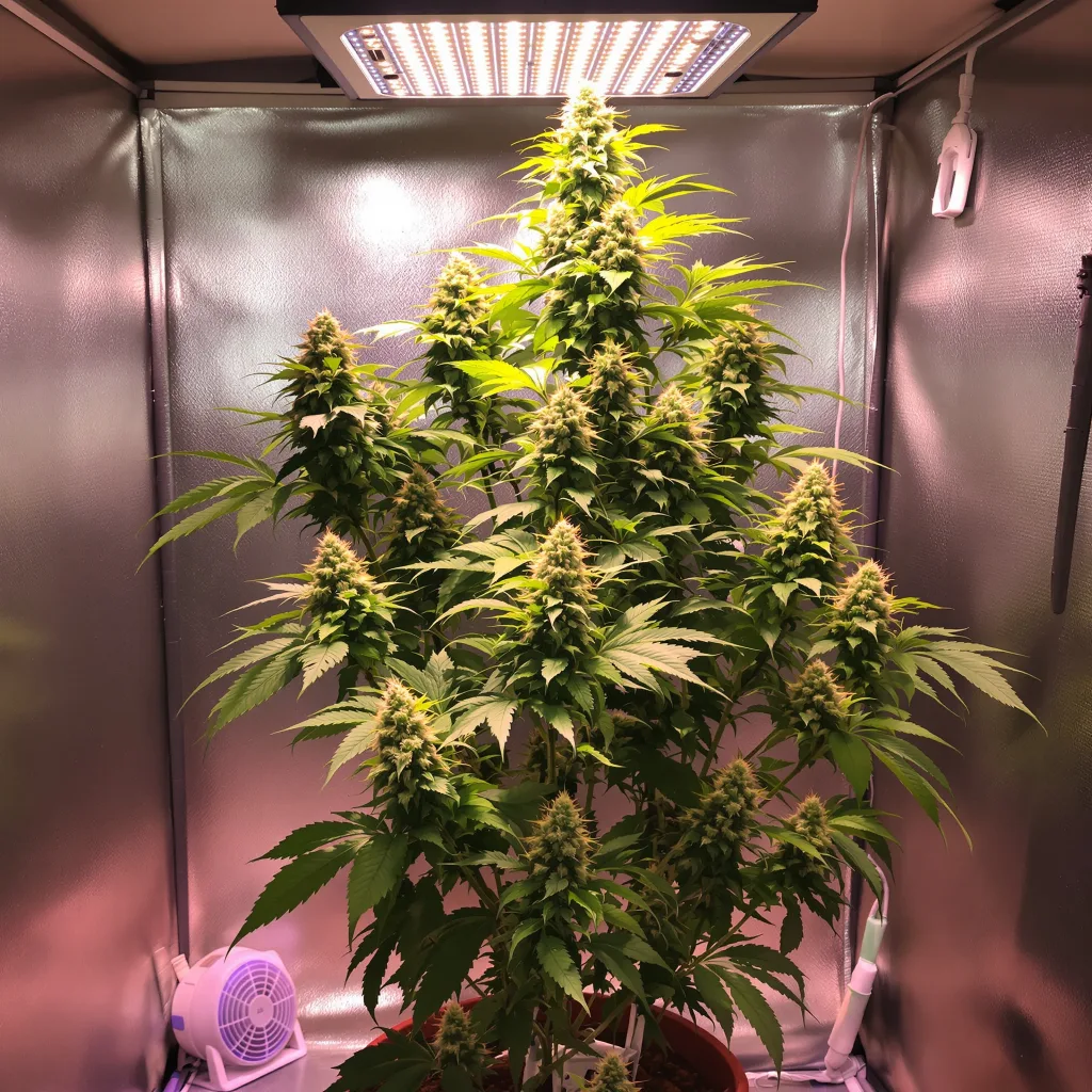 Plante de cannabis Sugar Cookie en floraison — 120-180 cm féminisée