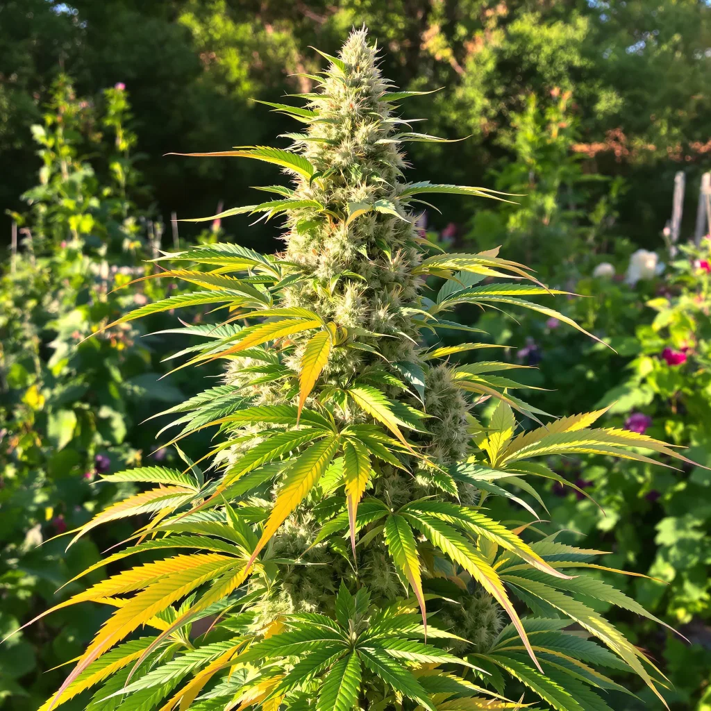 Sugar Cookie 60% indica / 40% sativa — fleur avec trichomes visibles