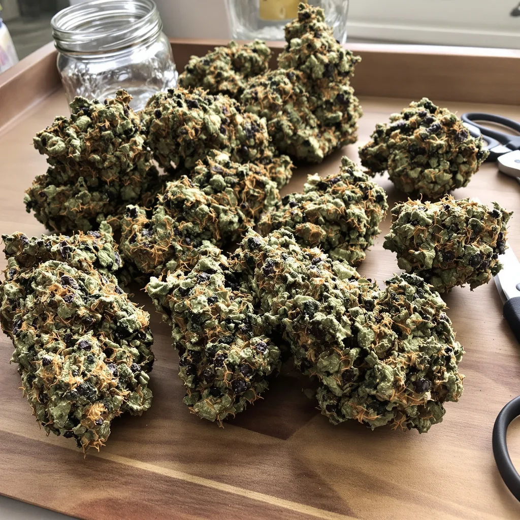 Super Cheese 89% indica / 11% sativa — fleur avec trichomes visibles