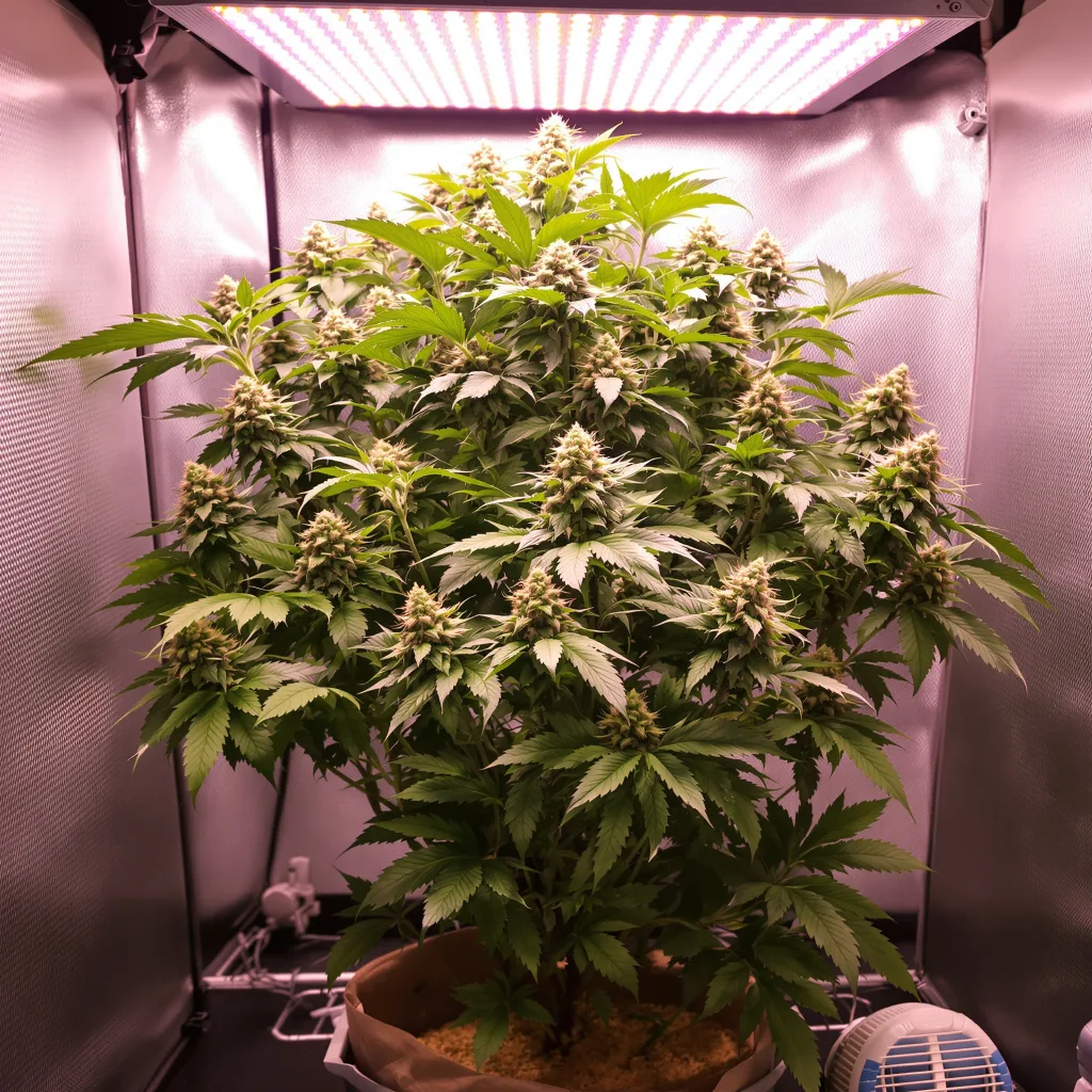Plante de cannabis Super Cheese en floraison — 90-130 cm féminisée