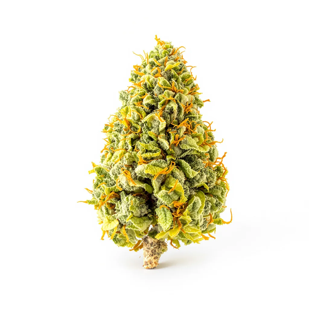 Super Green Crack 24% indica / 76% sativa — fleur avec trichomes visibles