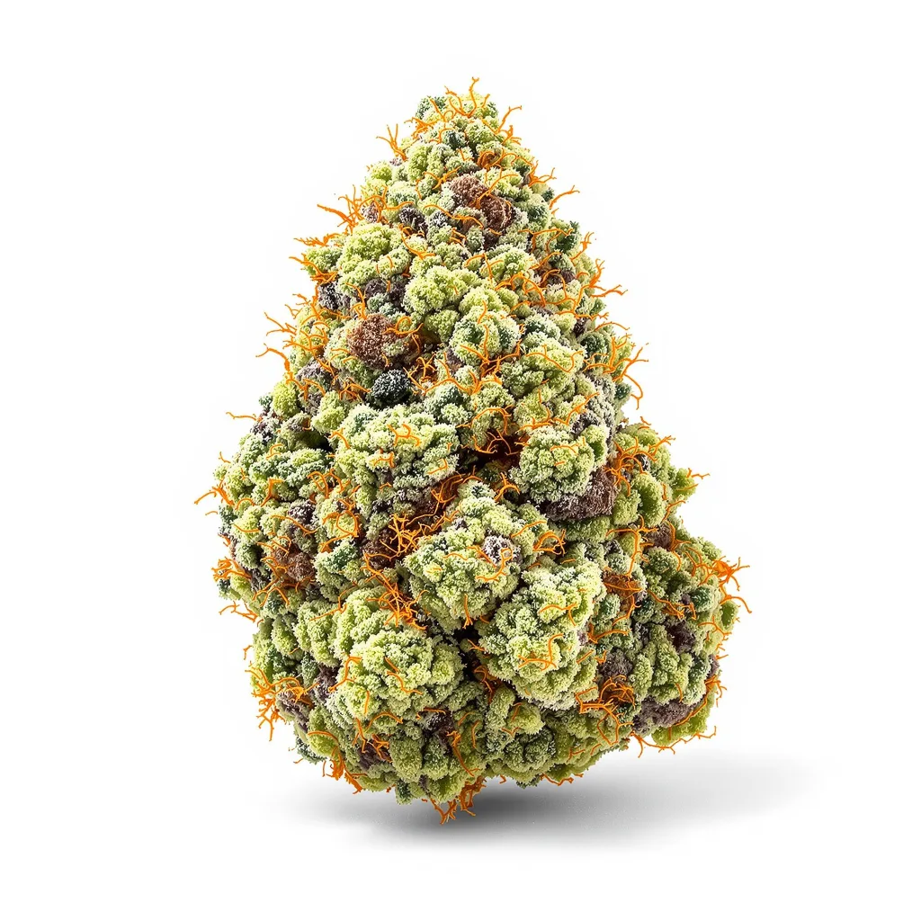 Super Jack 60% indica / 40% sativa — fleur avec trichomes visibles
