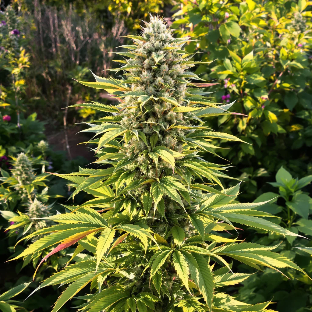 Super Jack 60% indica / 40% sativa — fleur avec trichomes visibles