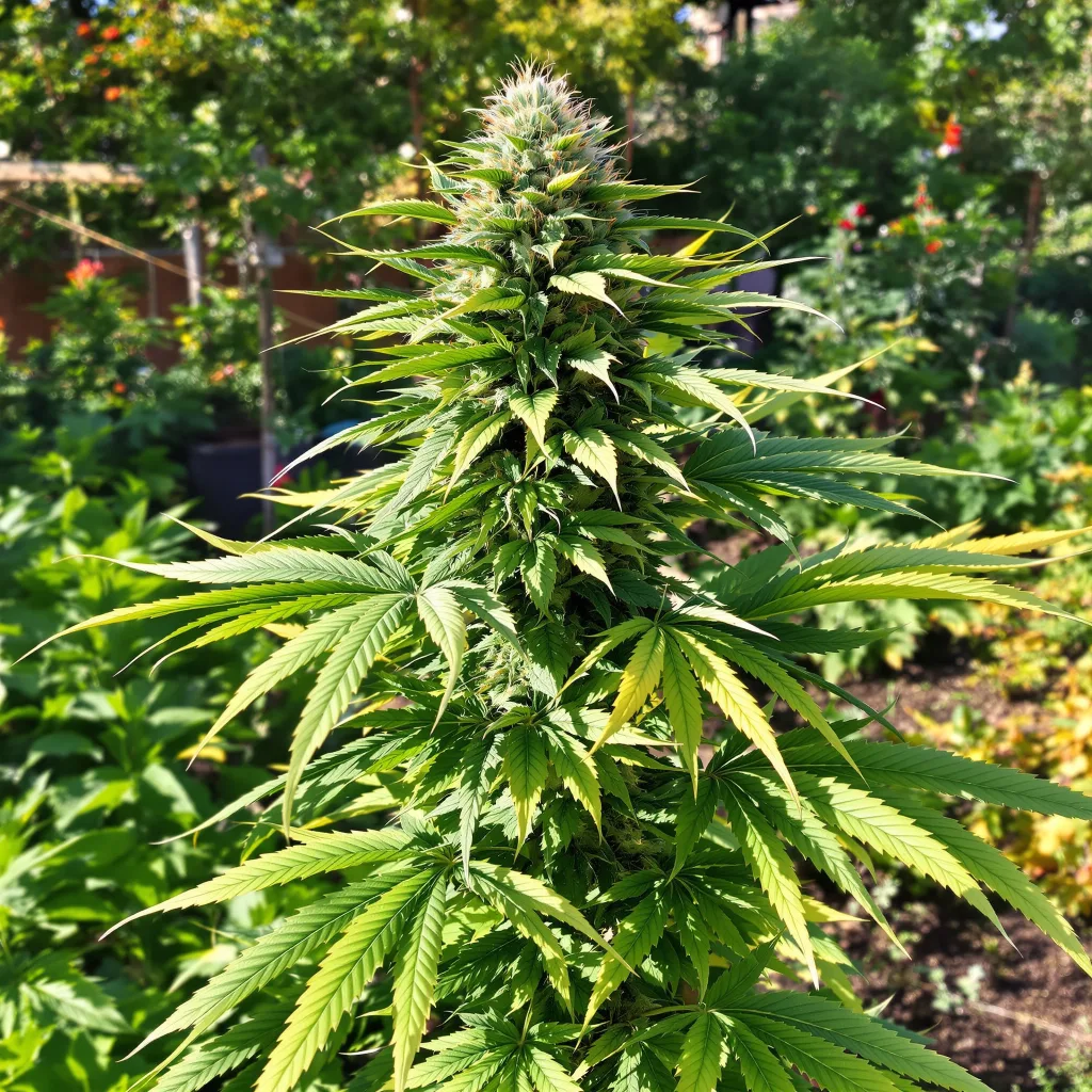 Super Kush 71% indica / 29% sativa — fleur avec trichomes visibles