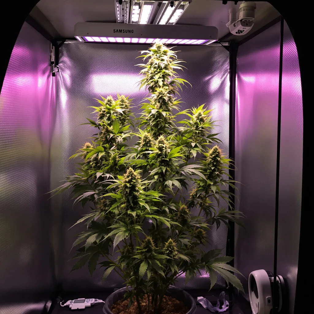 Plante de cannabis Super Lemon Haze en floraison — 150-200 cm féminisée