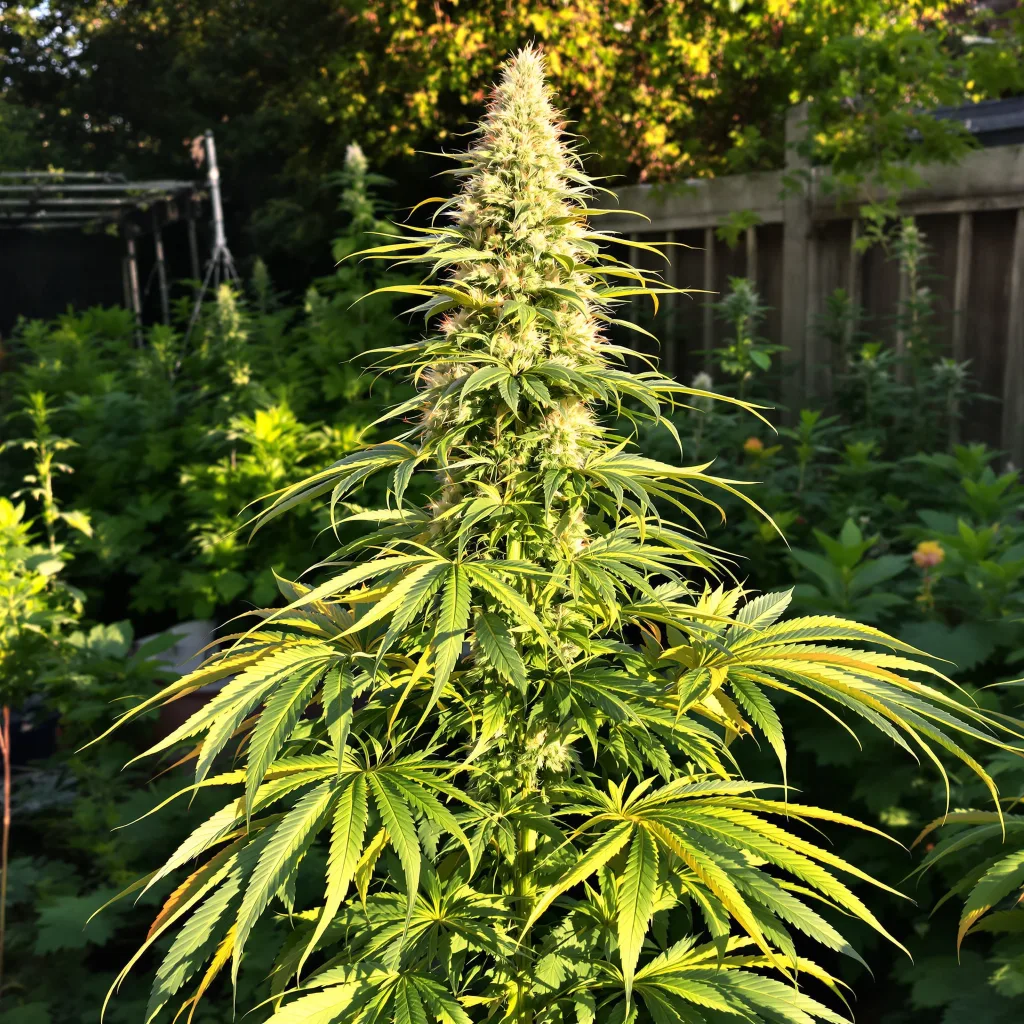Super Lemon Haze 14% indica / 86% sativa — fleur avec trichomes visibles