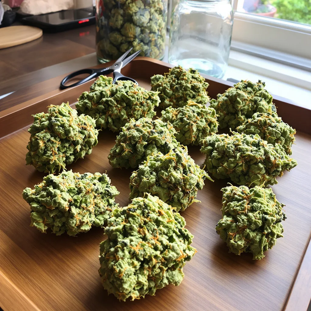 Super Silver Haze 6% indica / 94% sativa — fleur avec trichomes visibles