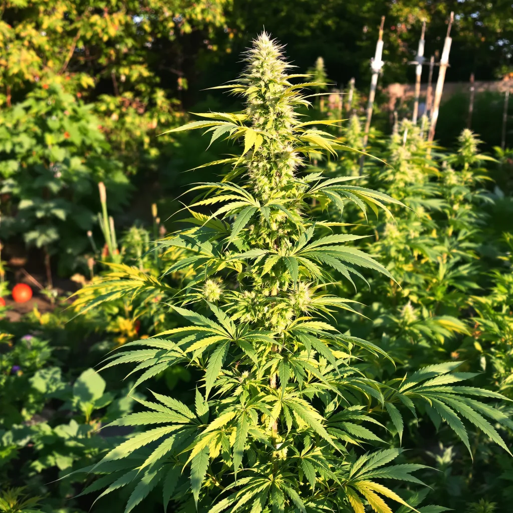 Super Sour Diesel 50% indica / 100% sativa — fleur avec trichomes visibles