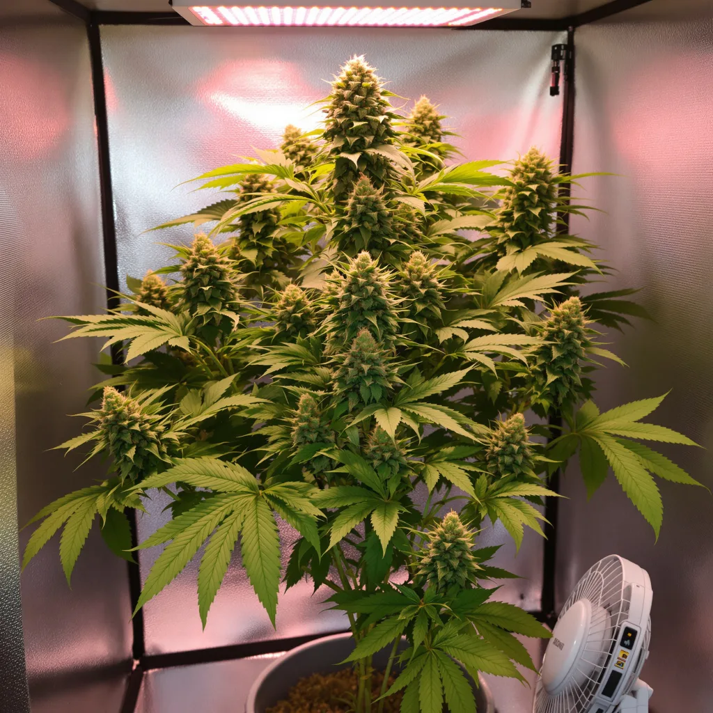 Plante de cannabis Supergirl en floraison — 60-100 cm autofloraison