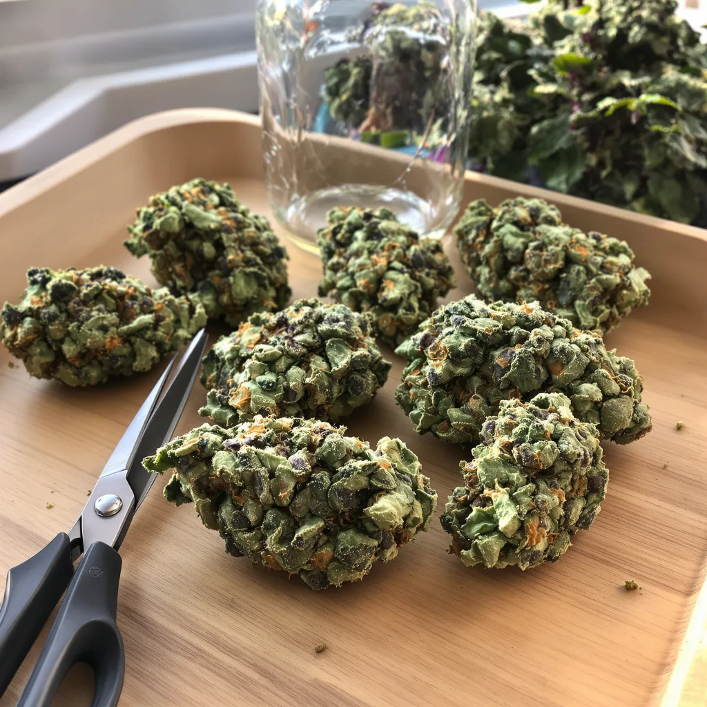 Superman OG 63% indica / 37% sativa — fleur avec trichomes visibles