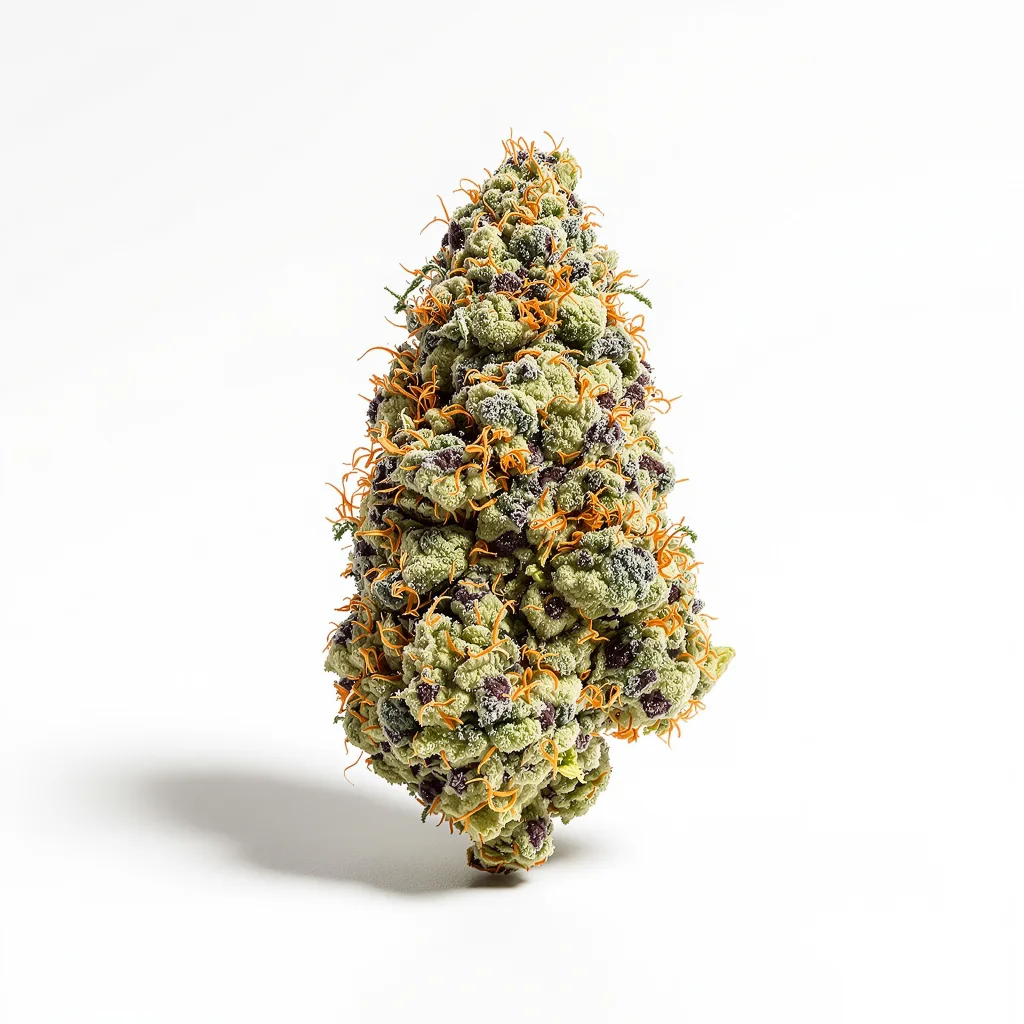 Superman OG 63% indica / 37% sativa — fleur avec trichomes visibles