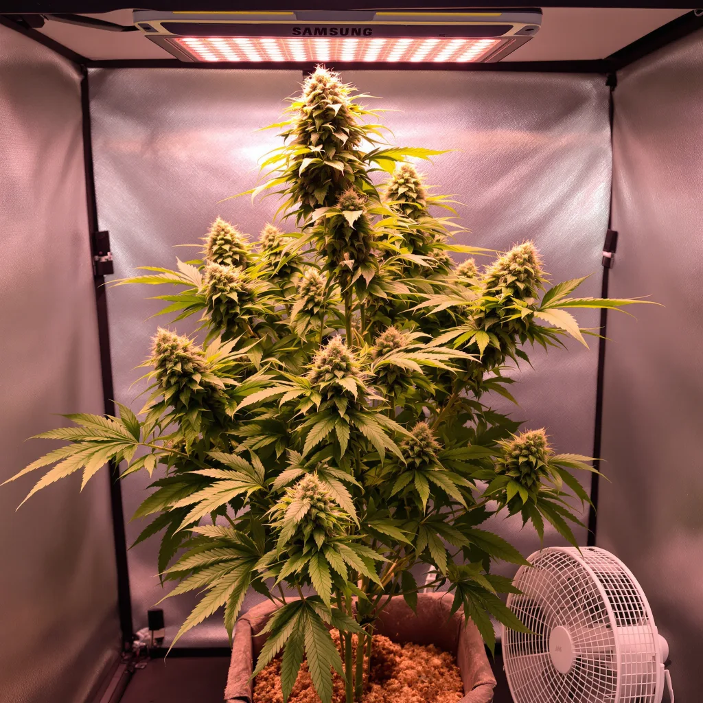 Plante de cannabis Sweet and Sour Widow CBD en floraison — 120-180 cm féminisée