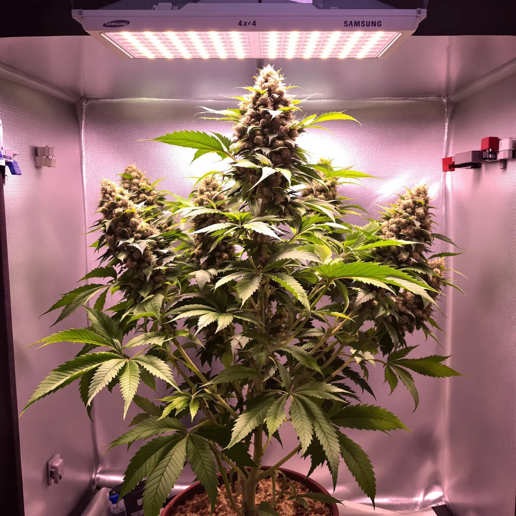 Plante de cannabis Sweet and Sour Widow en floraison — 90-130 cm féminisée