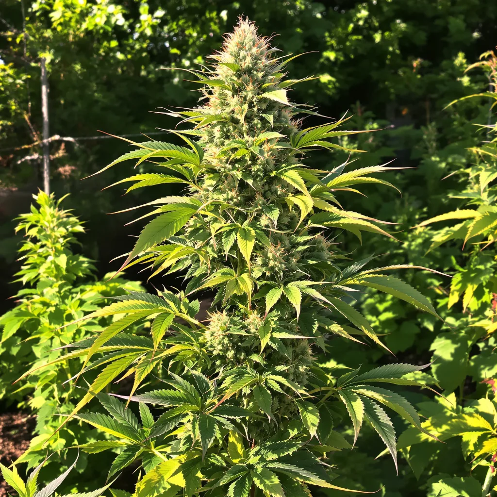 Sweet Baby Jane 82% indica / 18% sativa — fleur avec trichomes visibles