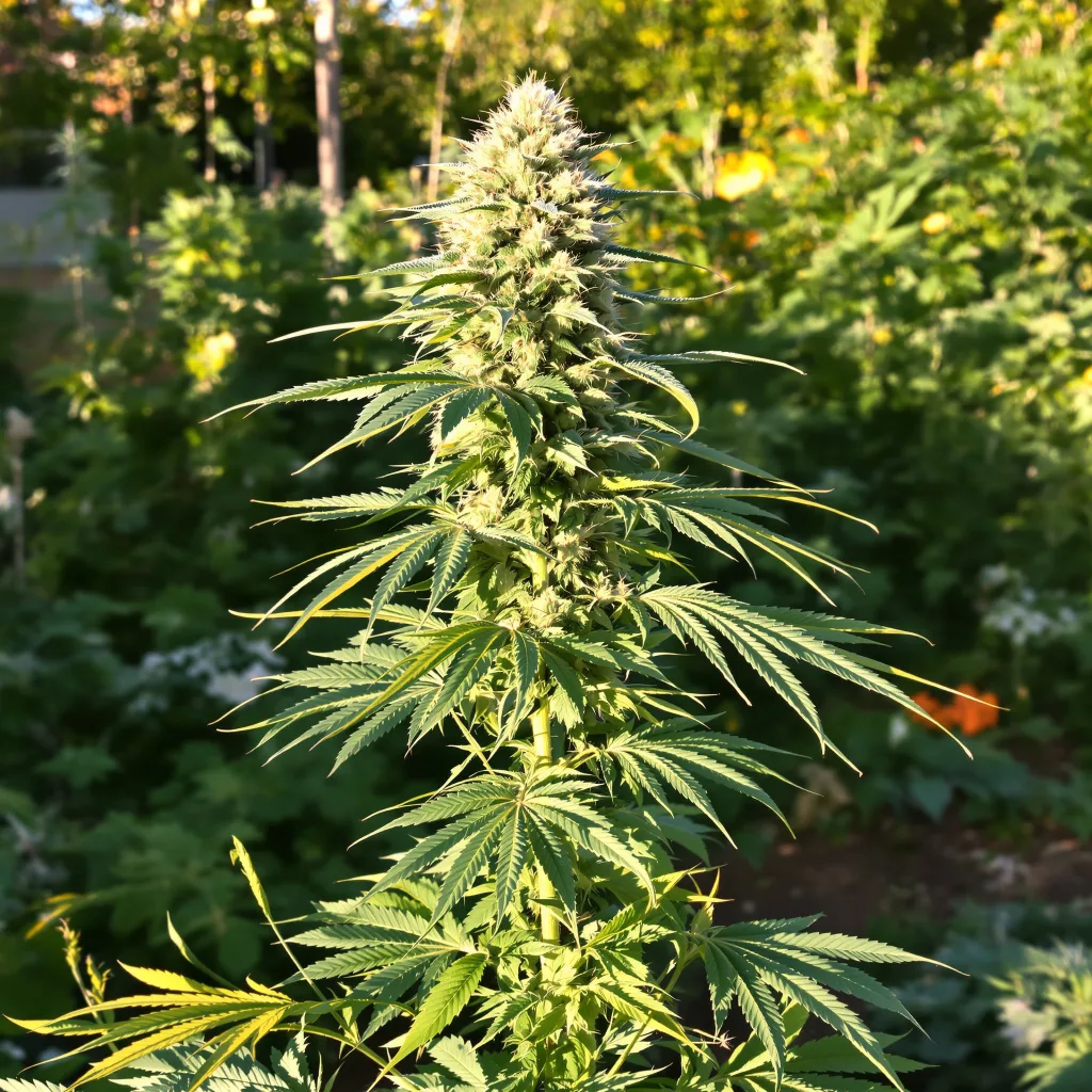 Sweet Cheese 17% indica / 83% sativa — fleur avec trichomes visibles