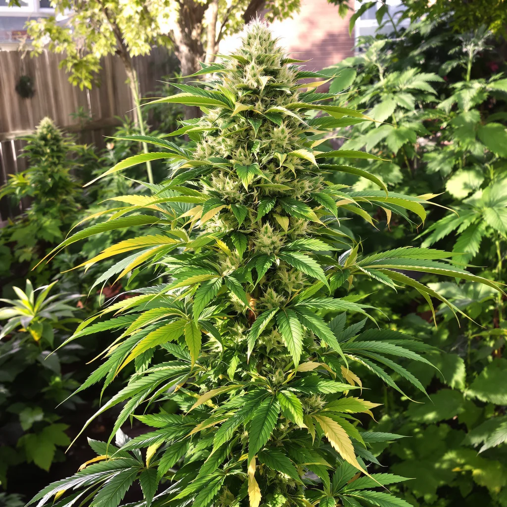 Sweet Deep Grapefruit 70% indica / 30% sativa — fleur avec trichomes visibles